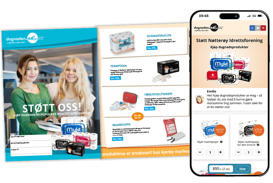 Selgkatalog og shop